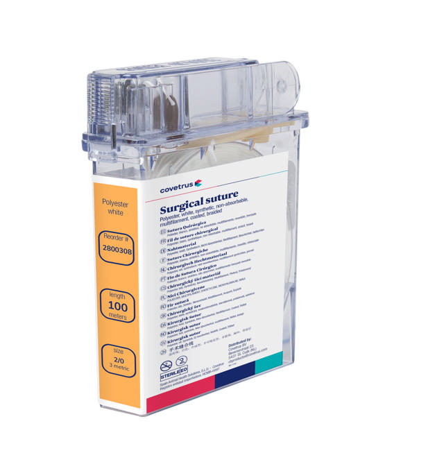 Spool Suture Polyester White