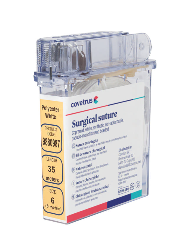 Spool Suture Polyester White