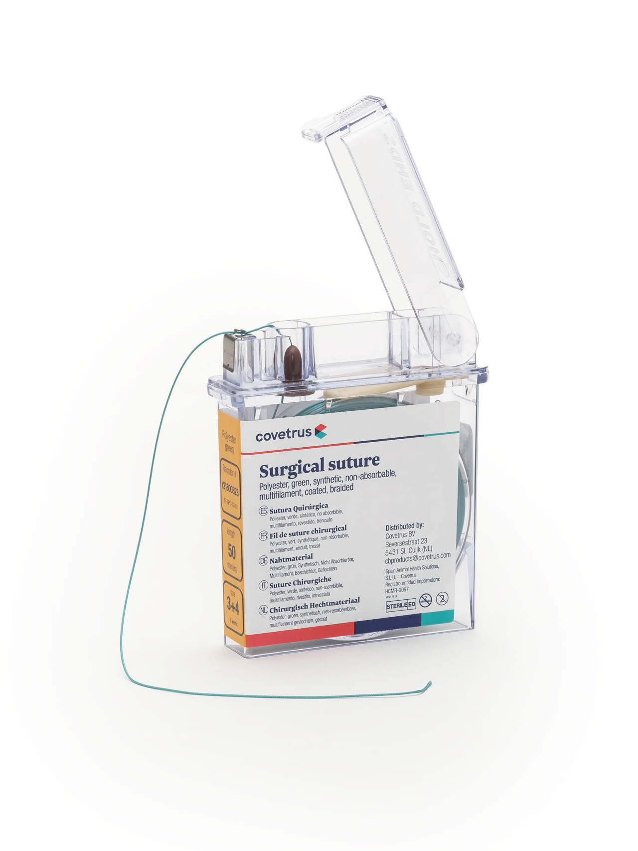 Spool Suture Polyester Green