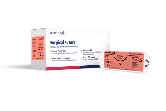 Suture PGP - 3/8 circle, reverse cutting - 3/8RC24