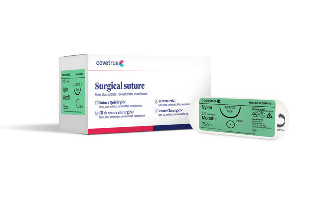 Suture Nylon - 1/2 circle, round bodied, taperpoint - 1/2TP20