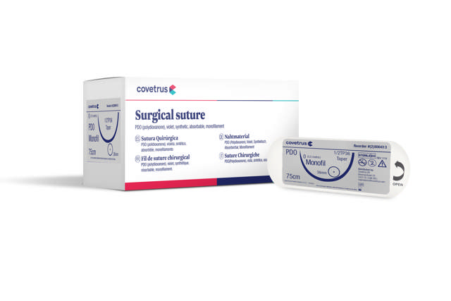 Suture PDO - 1/2 circle, round bodied, taperpoint - 1/2TP36