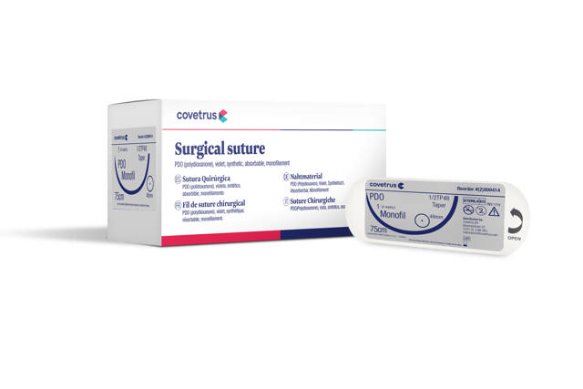 Suture PDO - 1/2 circle, round bodied, taperpoint - 1/2TP48