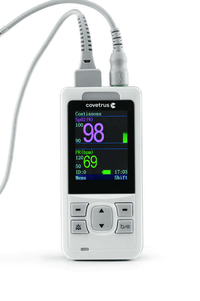 Handheld veterinary monitor with ECG function