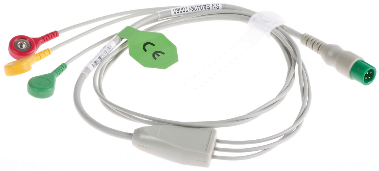 3lead Snap Connector ECG cable (IEC, 4PIN)