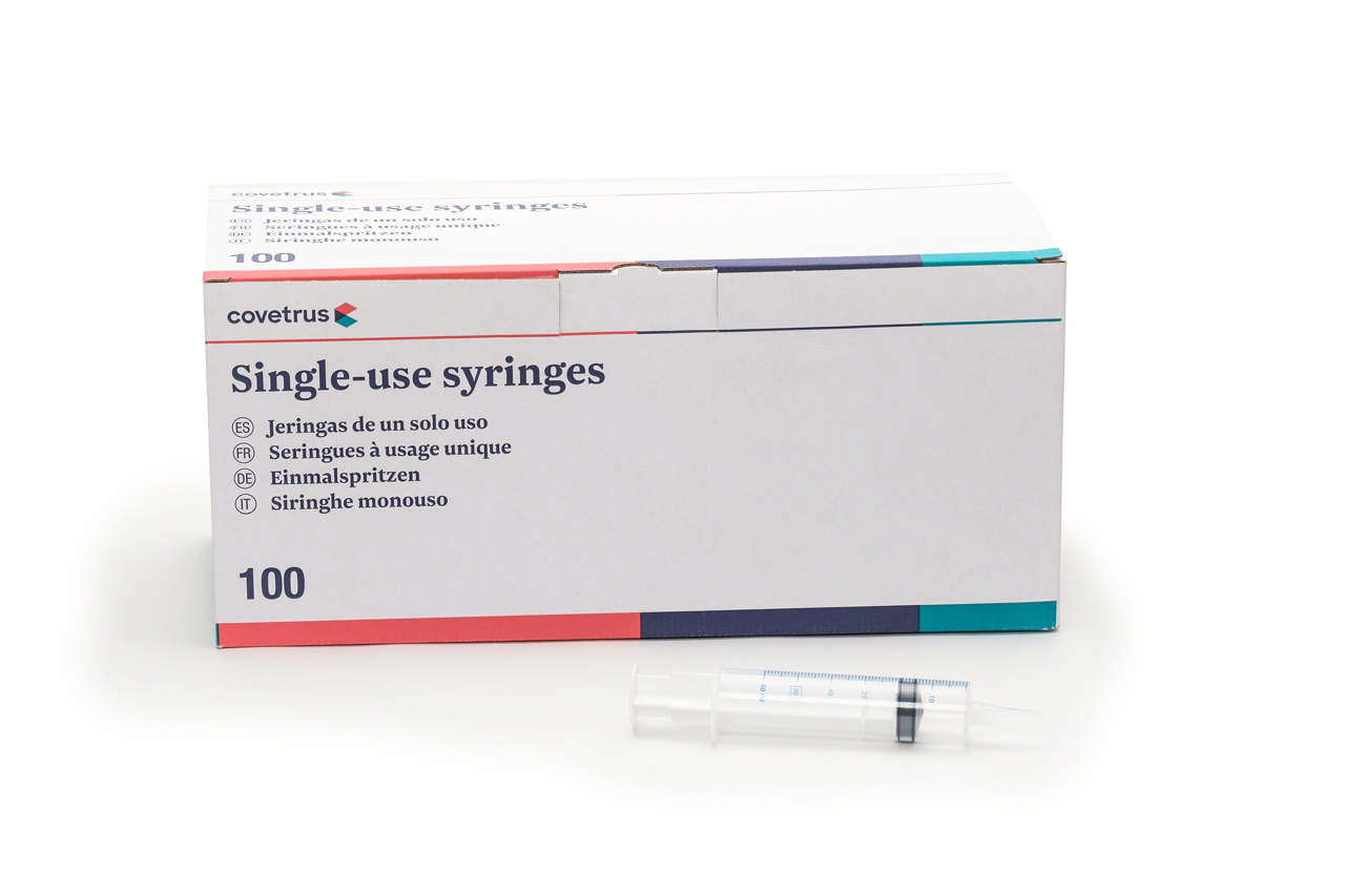 3-part Syringe Catheter fitting