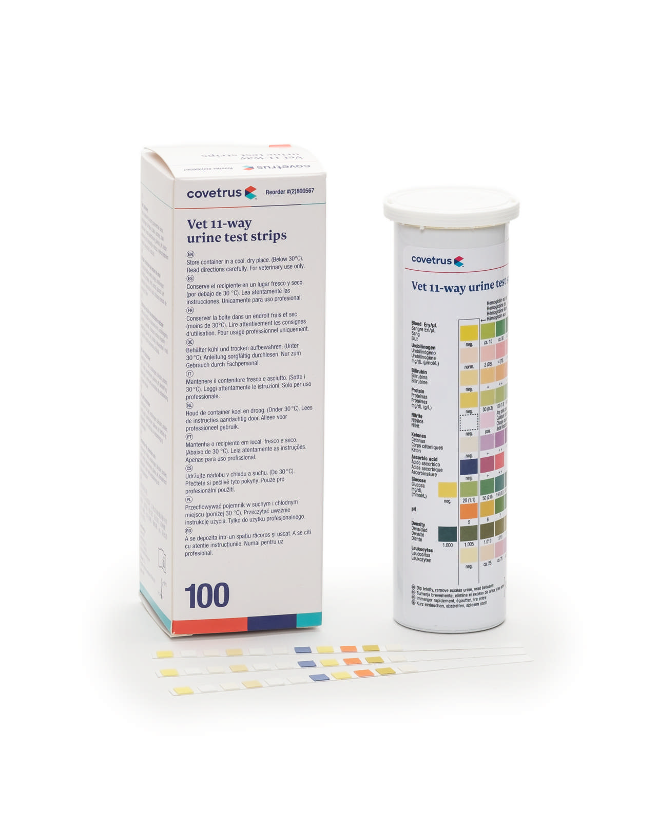 Vet Urine Test Strips 11 Way