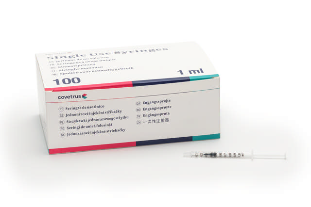 Syringe Disposable 3-part 1 ml - Luer Centric with Low Dead Space Plunge