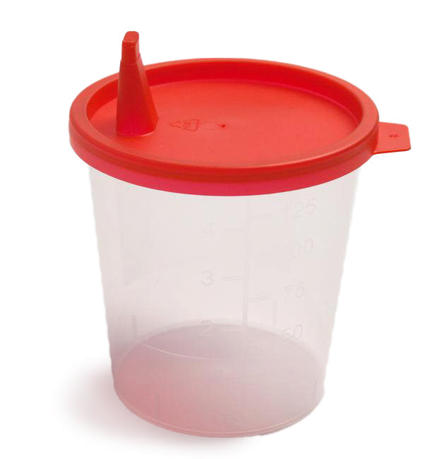 Urine Lid Red for Snap on Cup