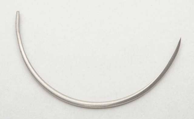 Suture Needles - Regular Eye, 12/Pk - 1/2 circle, reverse cutting