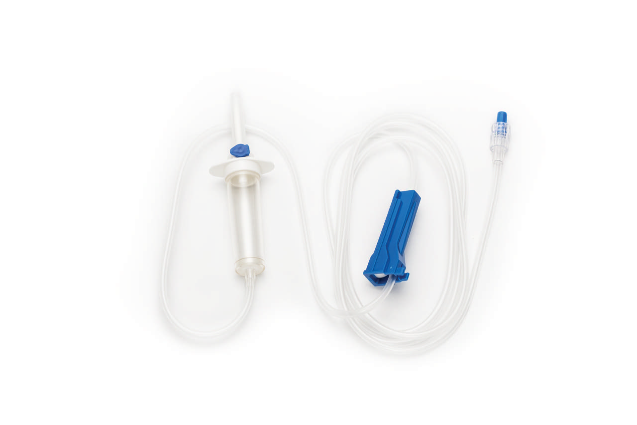 IV Infusion Set, 180 cm, No Injection Bulb, 15μm Filter, Rotating Luer Lock