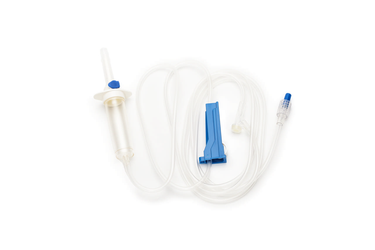 IV Infusion Set, 200 cm, Y-Injection Site, No Filter, Rotating Luer Lock