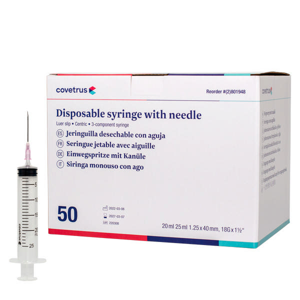 Disposable Needle + Syringe Combination