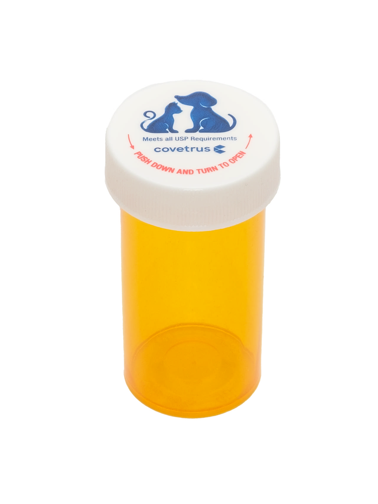 Prescription Vial with Screw Cap, Child Resistant