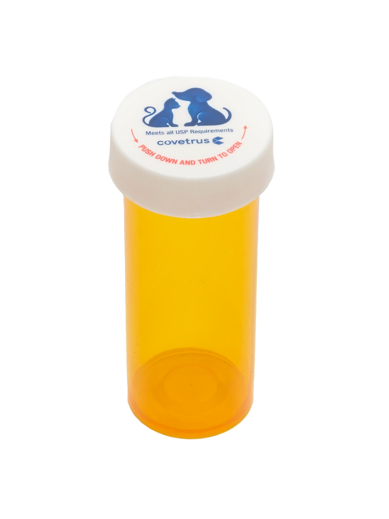 Prescription Vial with Screw Cap, Child Resistant