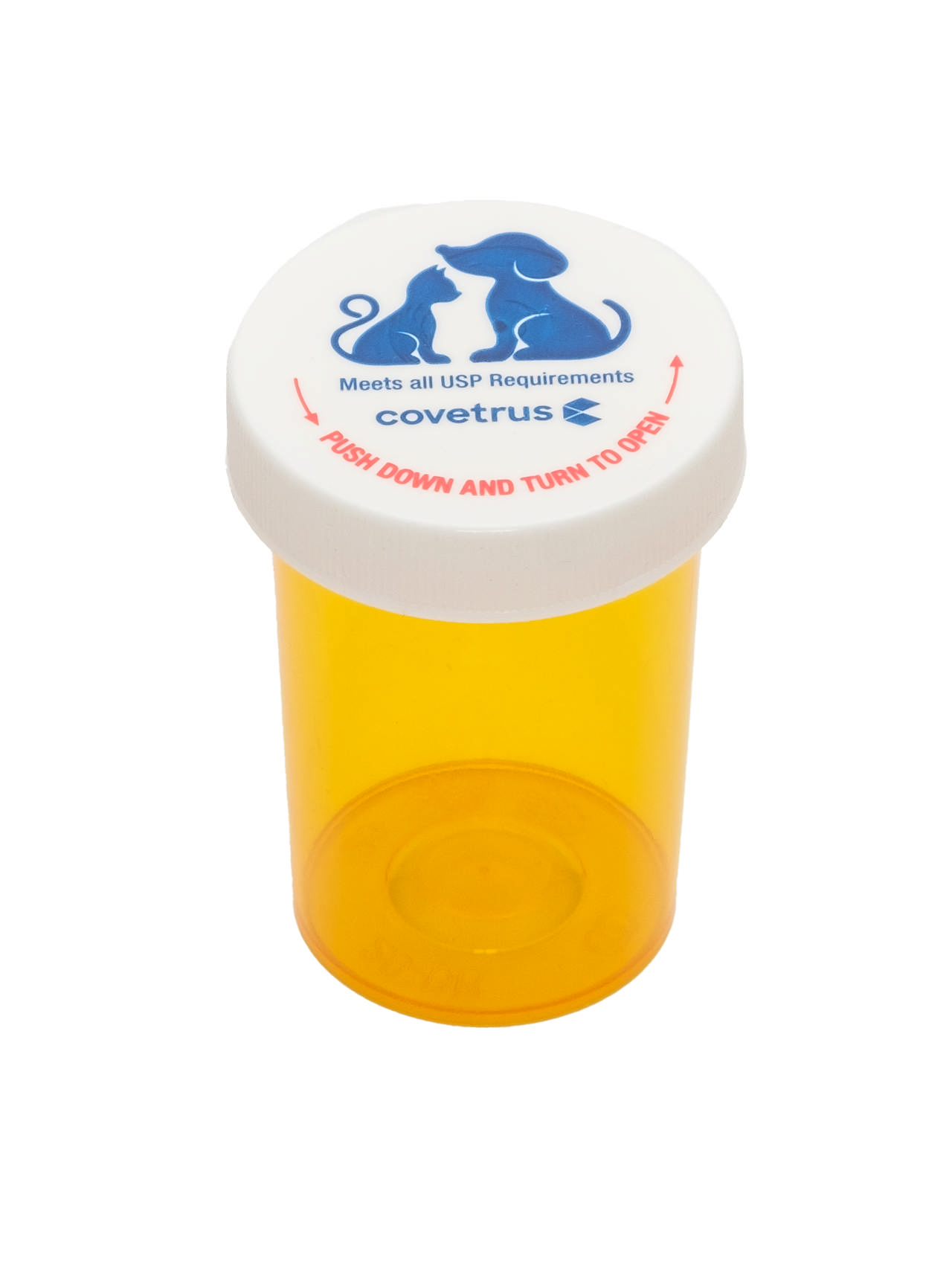 Prescription Vial with Screw Cap, Child Resistant