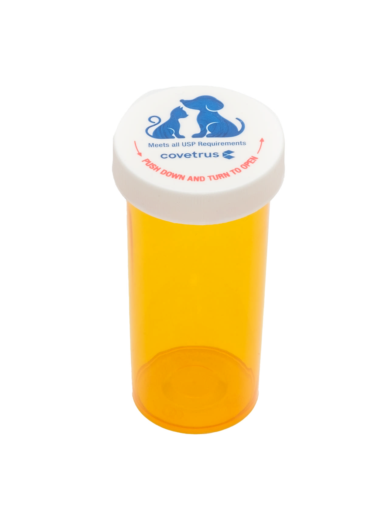 Prescription Vial with Screw Cap, Child Resistant