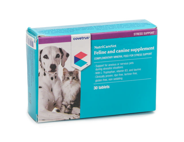 NutriCareVet Feline and Canine Supplement for Stress Support Tablets