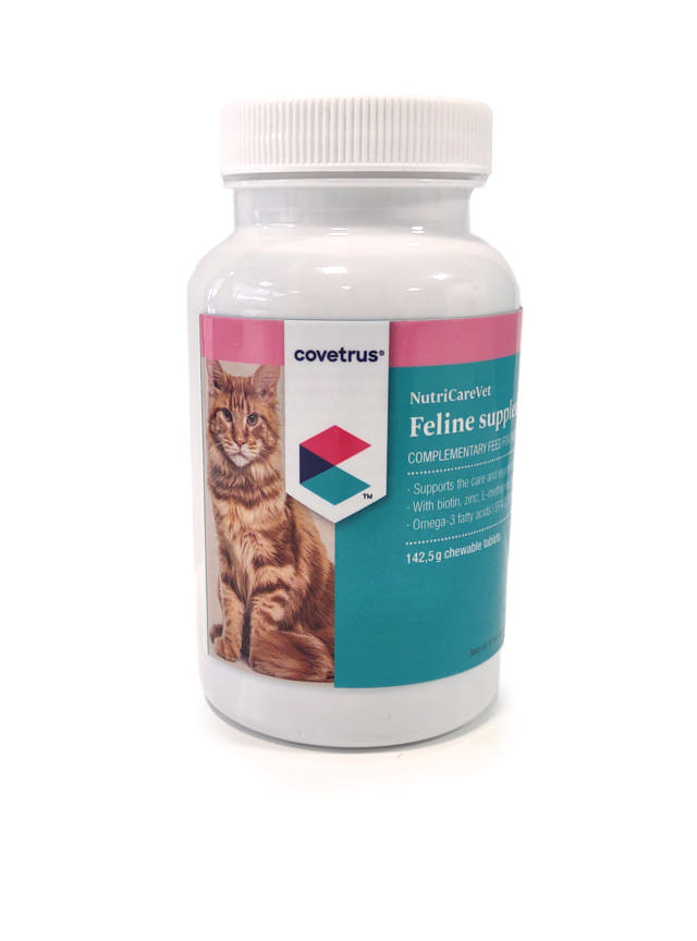 NutriCareVet Feline Supplement for Skin & Coat Support Chewable Tablets