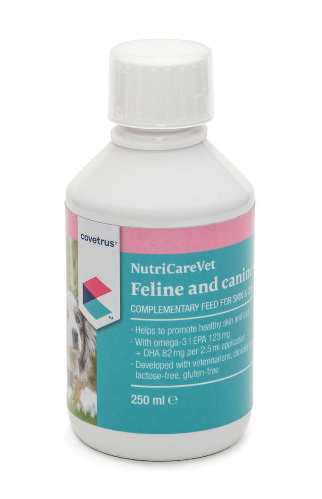 NutriCareVet Feline and Canine Supplement for Skin & Coat Support Liquid