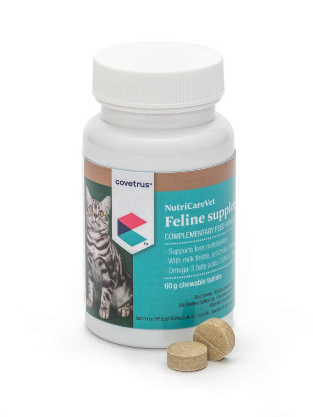 NutriCareVet Feline Supplement for Liver Support Chewable Tablets