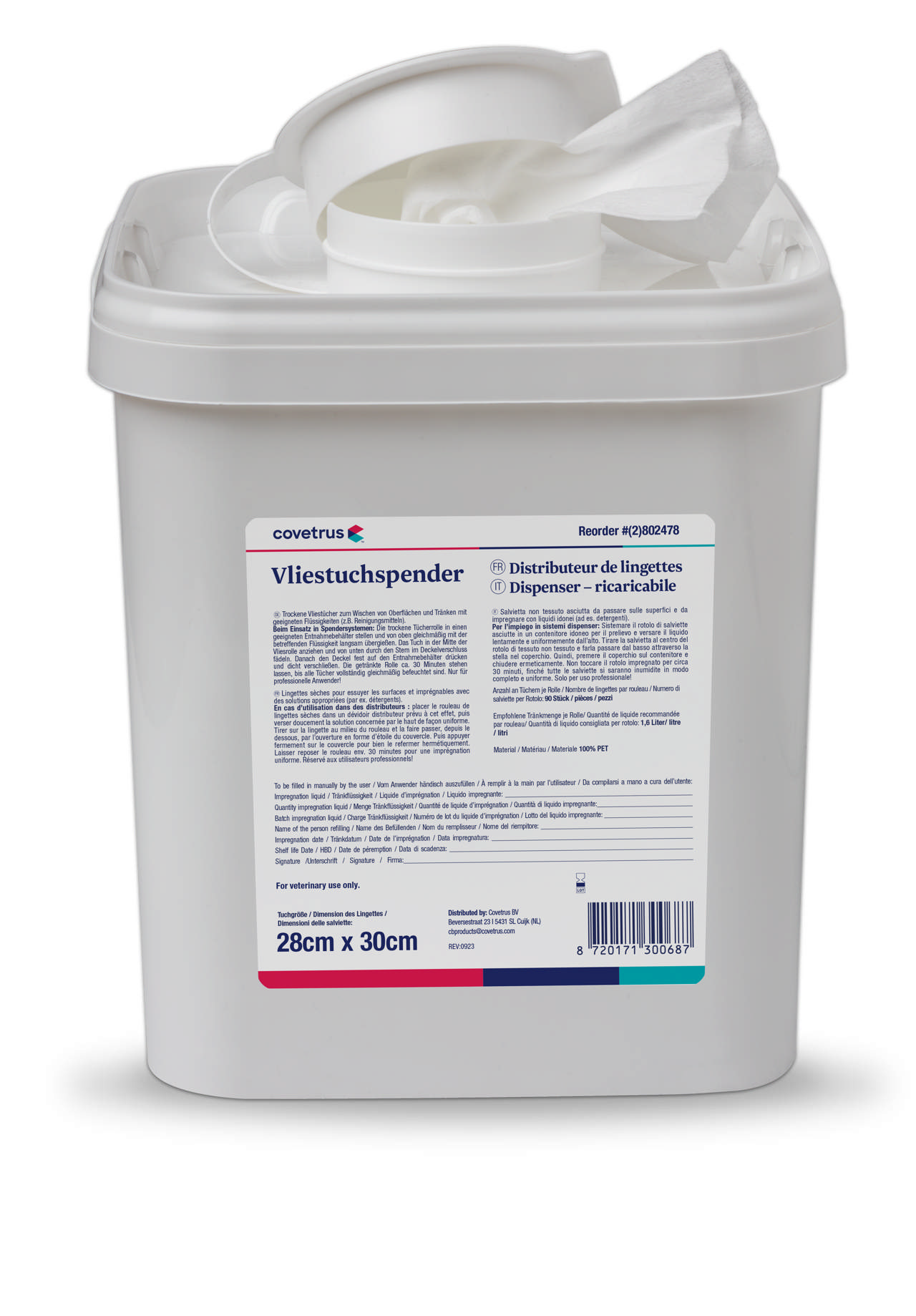 Surface Disinfection Dry Wipes (Dispenser)