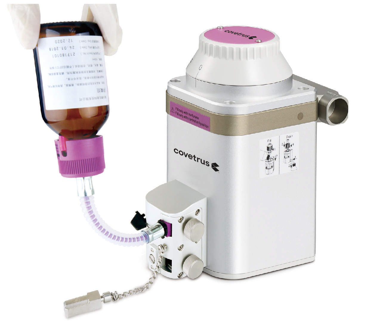 Key fill Vaporizer for Isoflurane