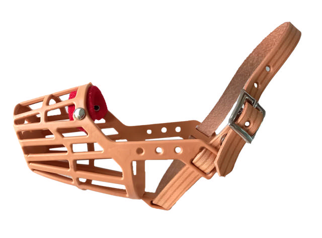 Dog Muzzle with Leather Strap