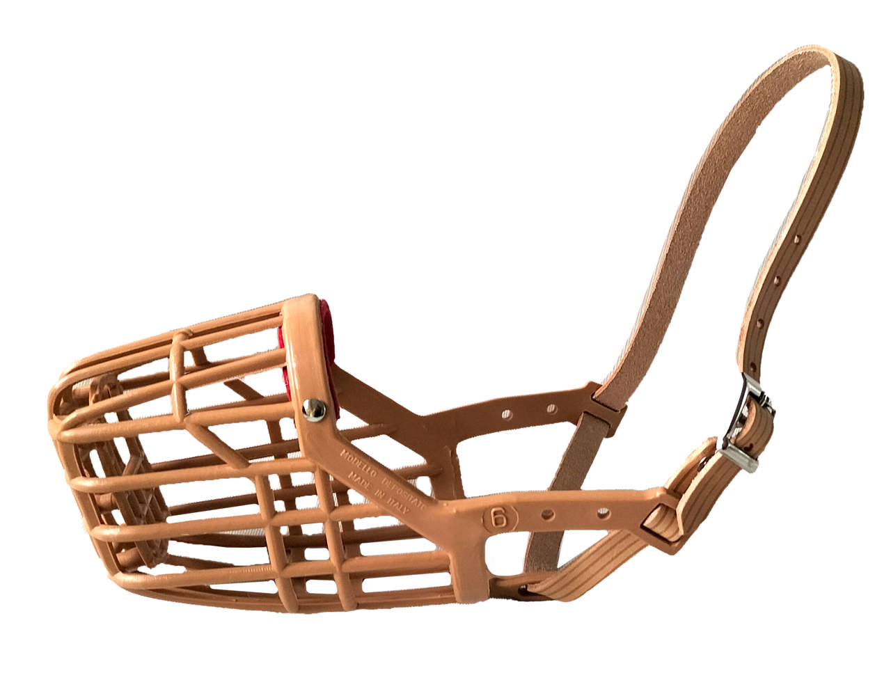 Dog Muzzle with Leather Strap