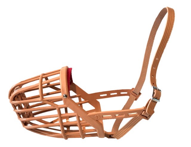 Dog Muzzle with Leather Strap
