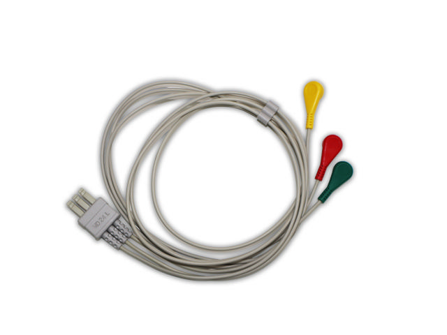 ECG 3 Lead Wire (EU Snap Type) 